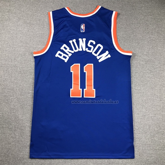Camiseta New York Knicks Jalen Brunson NO 11 Icon 2022-23 Azul